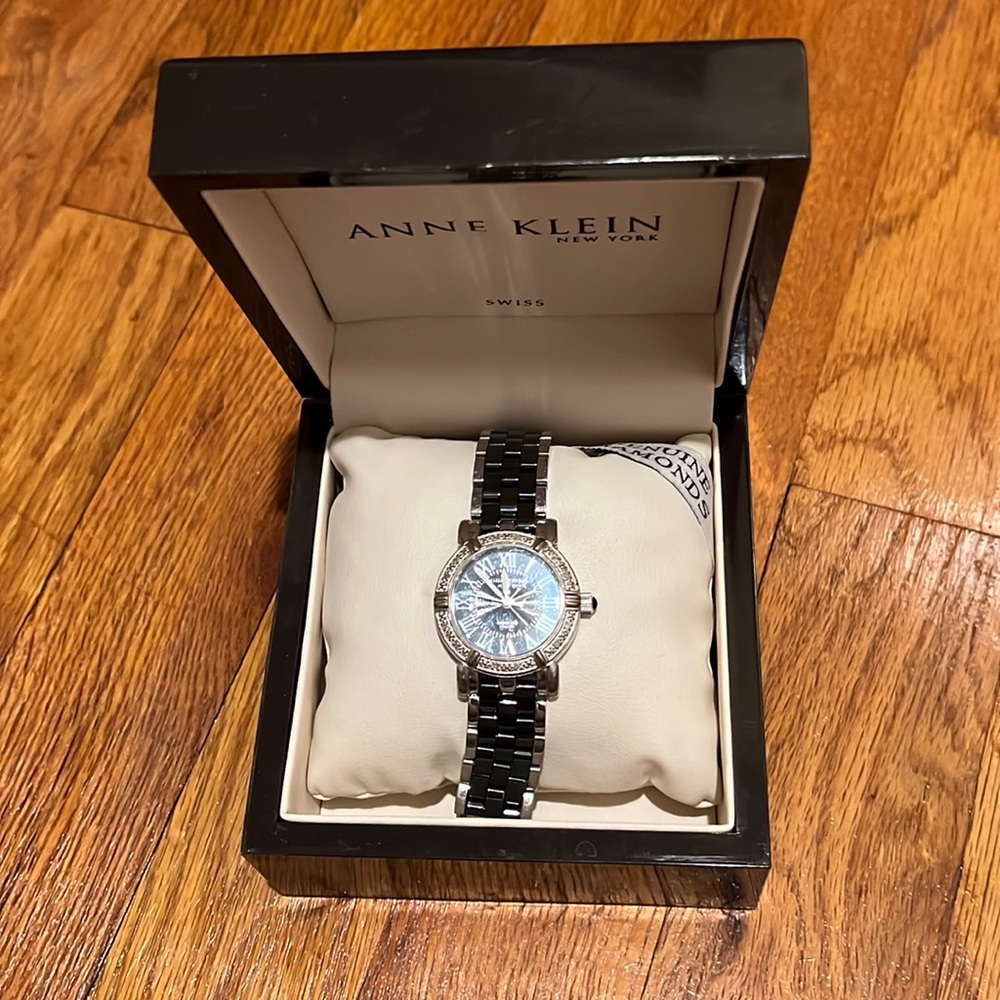 Anne Klein watch with Diamonds!